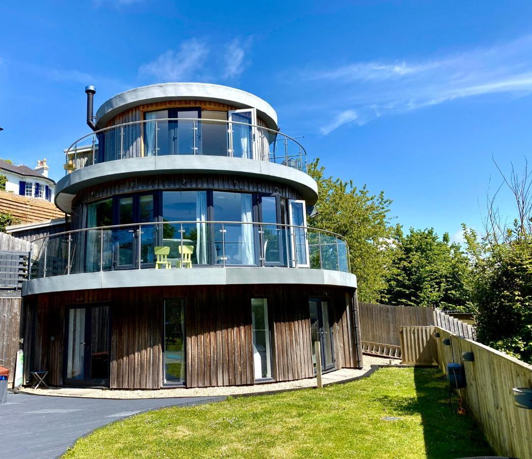 One Of The Best Properties In Lyme! Breathtaking Views Across The Whole Bay. 3 Stories With 2 Tier Veranda Around The Property. Sleeps 6 Lyme Regis Exterior photo